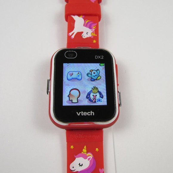 VTech KidiZoom DX2 Kids SmartWatch RARE Red Unicorn Band Working Touch Screen - Picture 11 of 16